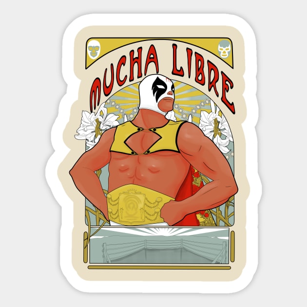 Mucha Libre Sticker by soletine